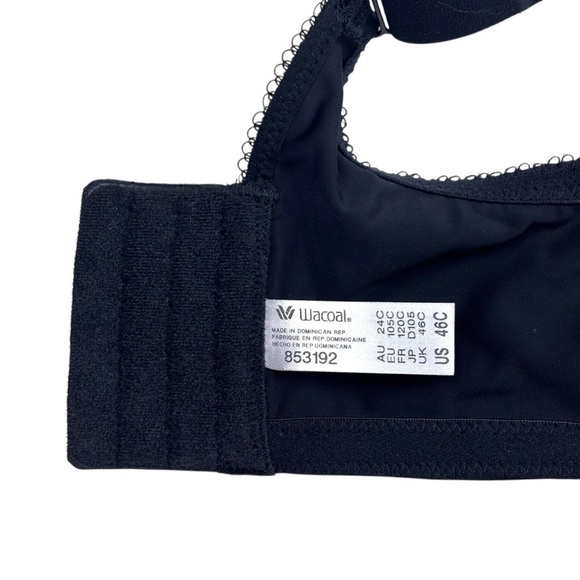 WACOAL STYLE 853192 BASIC BEAUTY SPACER UNDERWIRE T-SHIRT BLACK 46C BRA - Picture 9 of 12